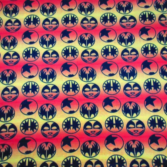 Kiss Band Faces 70" x 58" Fleece Blanket - Picture 2 of 2